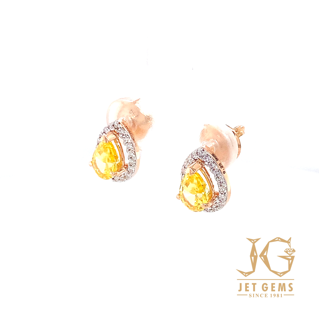 Amber Core Earrings